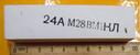 Брусок суперфиниш тип 24 АМ 28 ВМ 1 КЛА ( 9,5 см )
M28- размер абразивного зерна= 28 микрон
24A- тип абразива