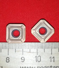 Пластина квадратная с зад. углом R245-12 T3 M-KM материал обработки - сталь, нерж сталь, чугун