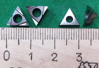 Пластины правильный треугольник с зад.углом TPGH 090204 L-FS материал обработки - сталь, нержавеющая сталь, чугун