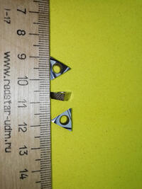 Пластины правильный треугольник с зад.углом TPGH 110302 L-FS материал обработки - сталь, нержавеющая сталь, чугун
