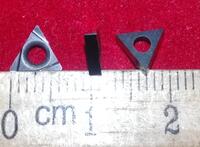 Пластины правильный треугольник с зад.углом TBGT 060102 L-FS материал обработки - сталь, нержавеющая сталь, чугун