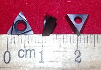 Пластины правильный треугольник с зад.углом TPGH 080204 L-F материал обработки - сталь, нерж.сталь, чугун