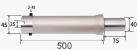 DXZ-452540500 Хвостовик сверла 85-90мм