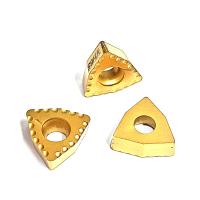 Пластина 10 шт  ломанный треугольник с задним углом для сверла WCMX 050308 VH65
для обработки закаленных сталей и различного вида чугунов