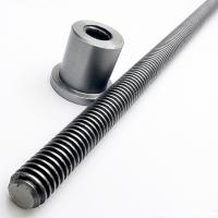 Винтовая пара TR 32x6 (винт: D-32 мм, L-1000мм, шаг-6 / гайка: D-56мм, L-64мм) . Винт с трапецеидальной резьбой и гайкой .