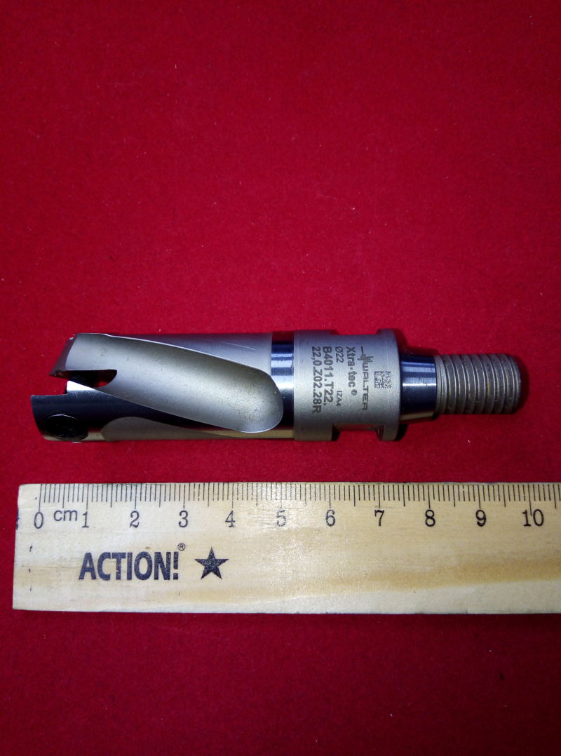 Сверло с механическим креплением Ф22 B4011.T22. 22,0.Z02.28R