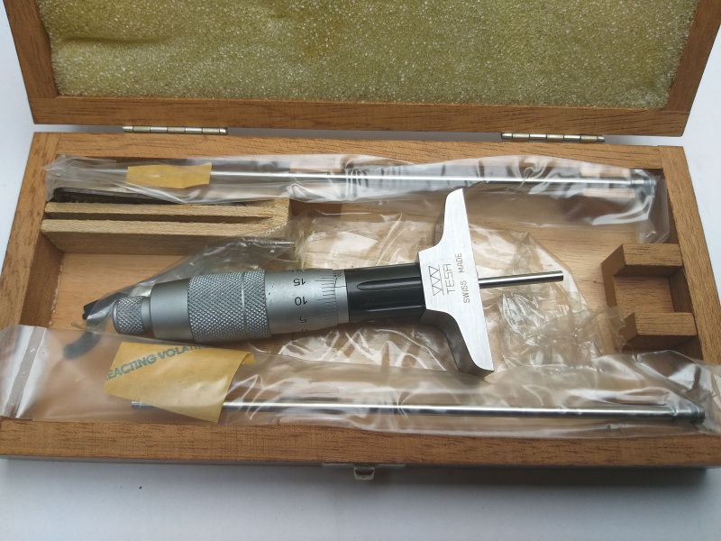 Глубиномер микрометрический  ГМ-75 (0,01) TESA
