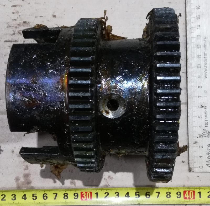 Шестерня муфта 1 ой оси ( корзина )
z 56 / 51 , диаметр 130,5 , высота 108