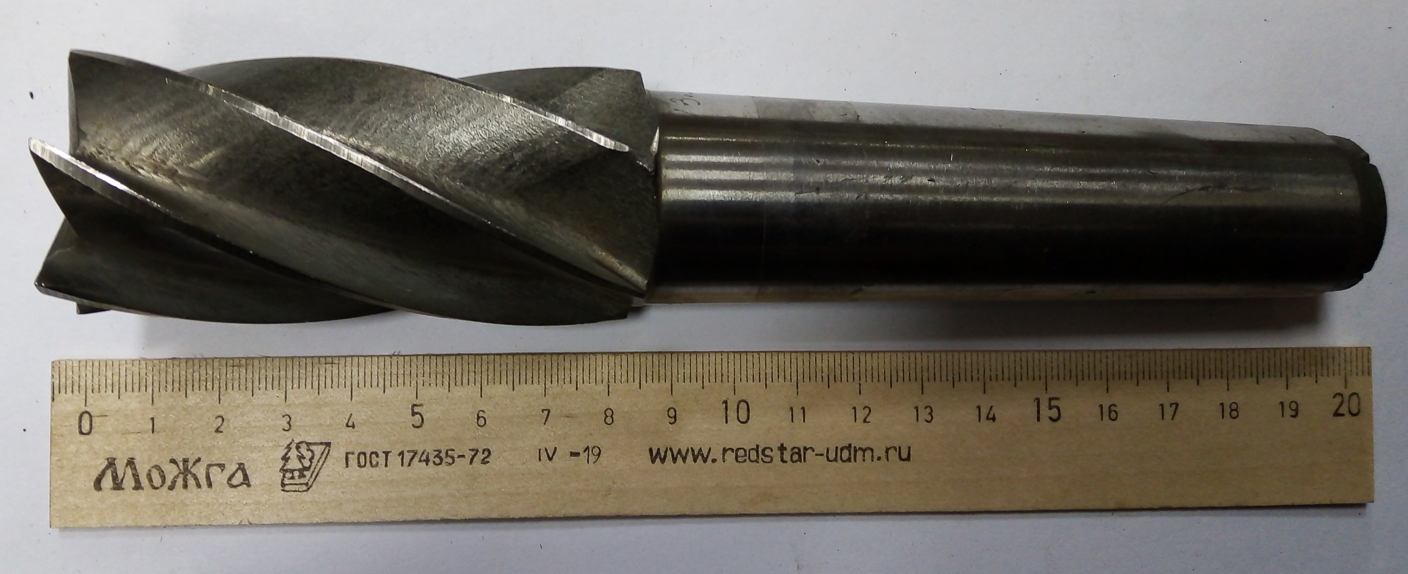 Фреза Концевая d 38х80 к/х Z=6 КМ4 Р6М5К5 (мелкие сколы-вмятины)
