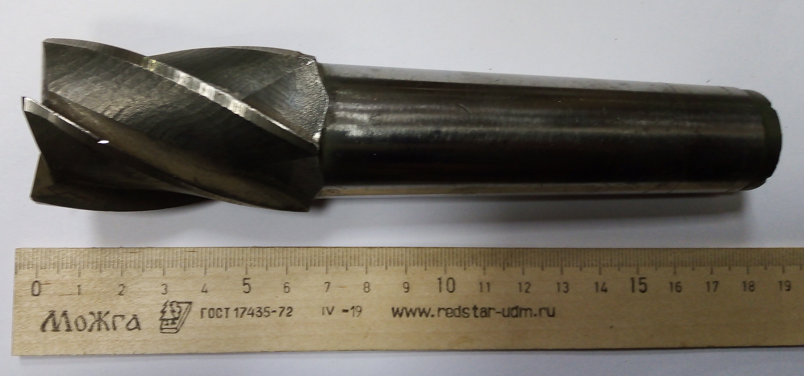 Фреза Концевая d 38х55 к/х Z=5 КМ4 Р18 (мелкие сколы-вмятины)