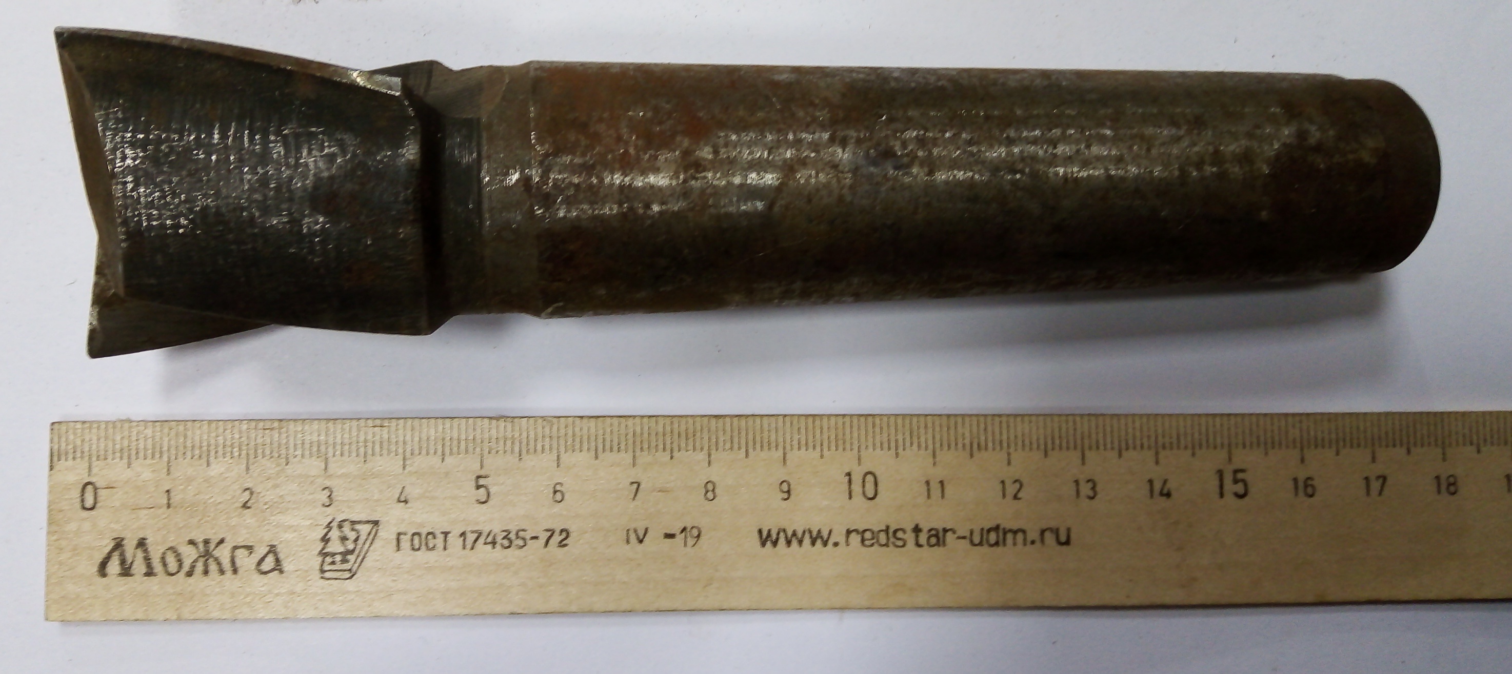 Фреза Концевая d 40х40 к/х Z=2 КМ4 Р6М5 (ржавчина)