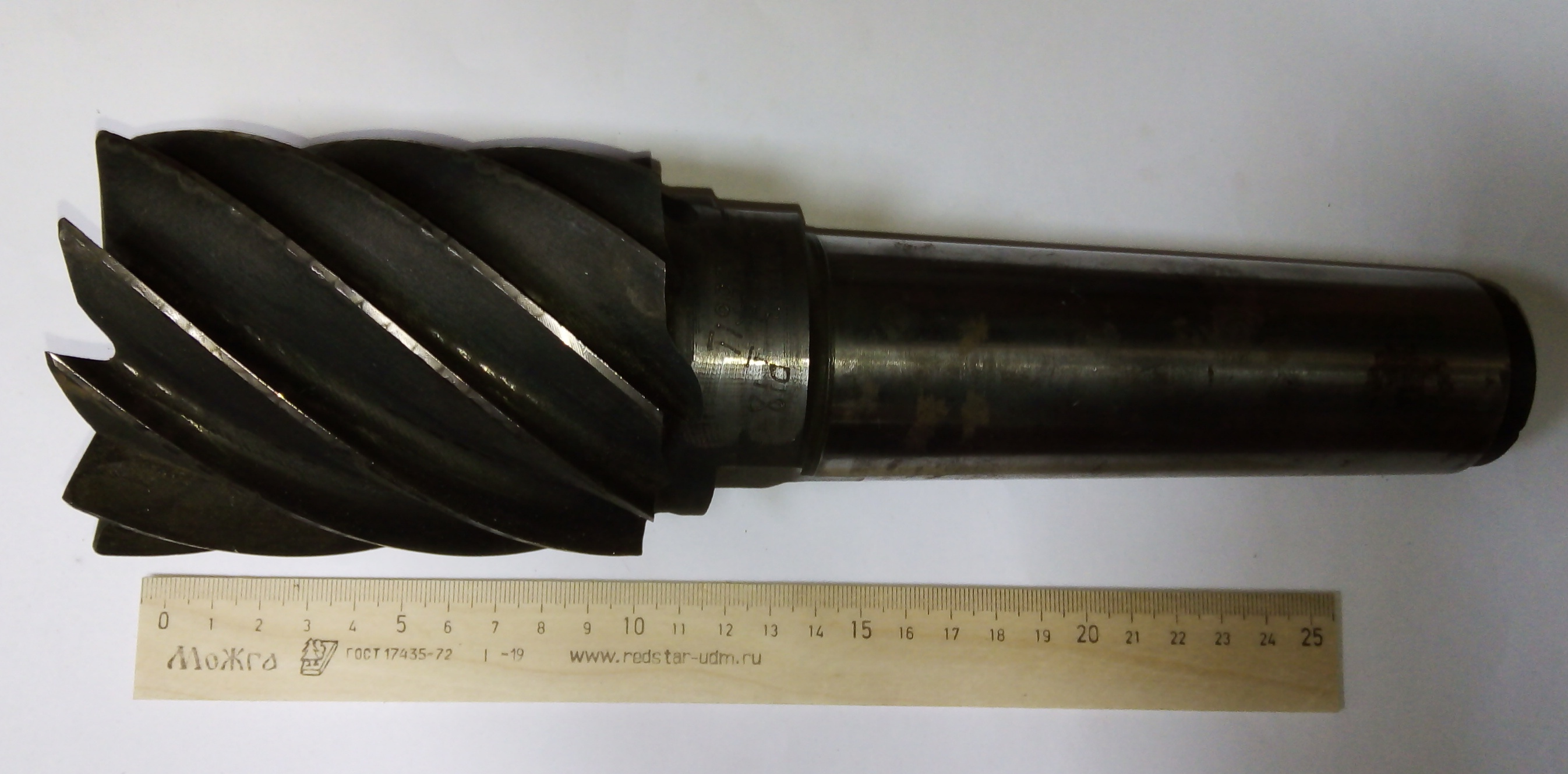 Фреза Концевая d 80х100 к/х Z=10 КМ5 Р18 (мелкие сколы)