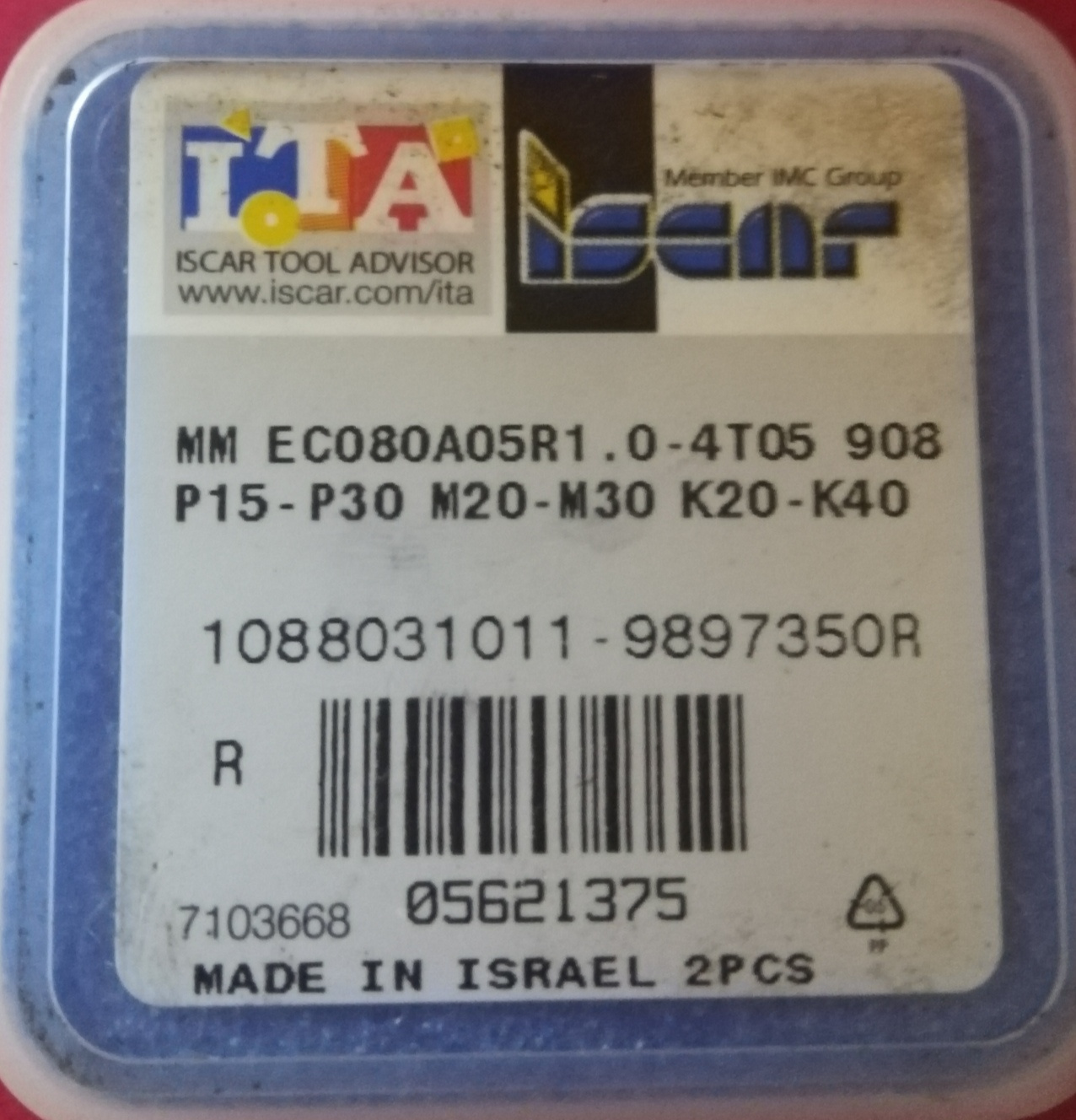 Фрезерная головка MM EC080A05R1.0-4T05