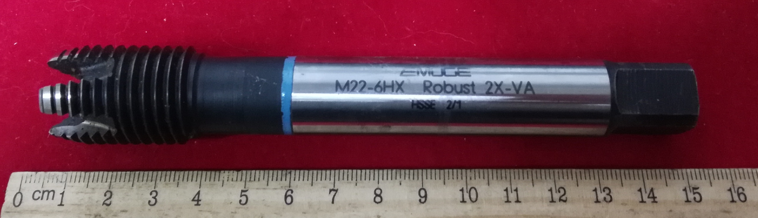 Метчик М22х2,5 6HX HSSE Robust 2X-VA 2/1 (с каналом СОЖ)