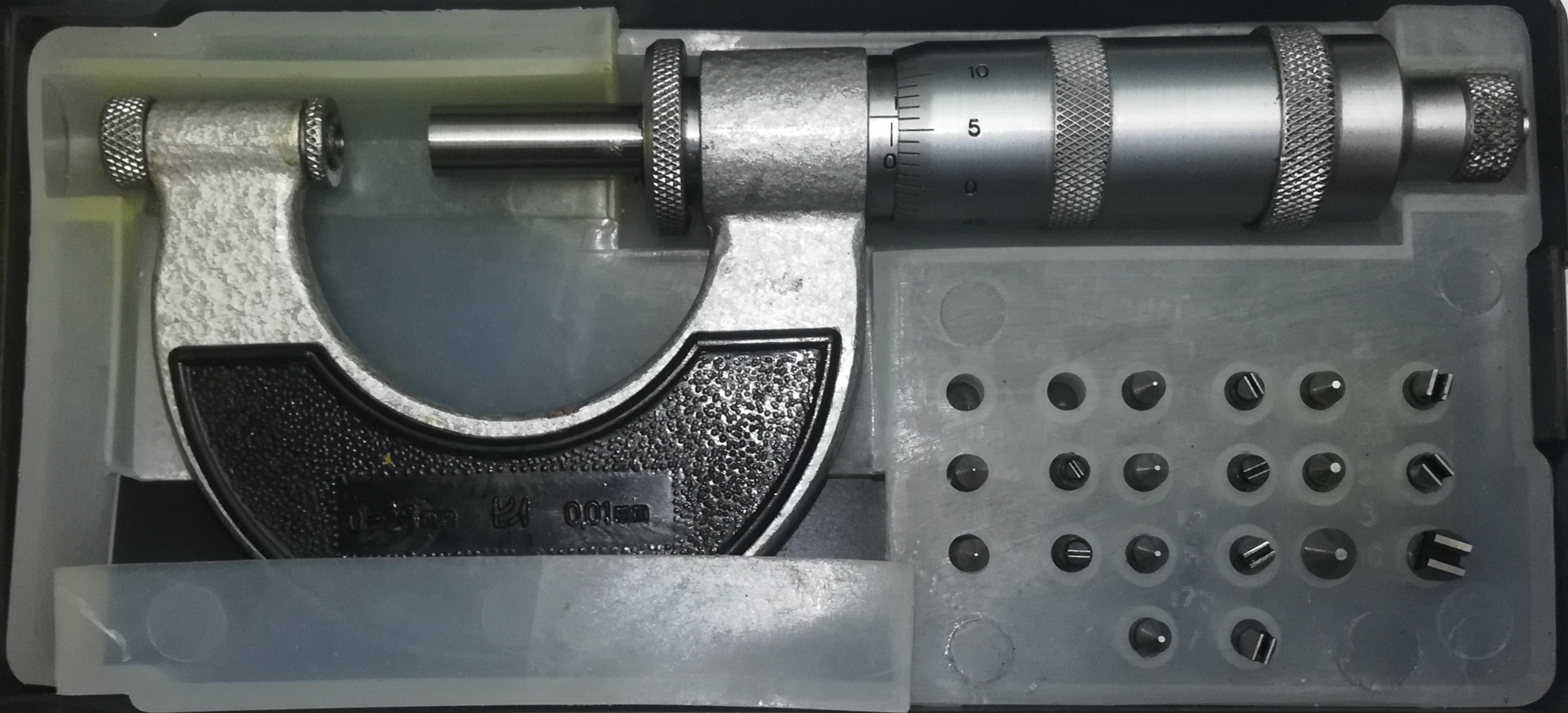 Микрометр Резьбовой  МВМ-25 0-25мм (0,01) (60° 2,3,4,5,6,7,8,9,10)