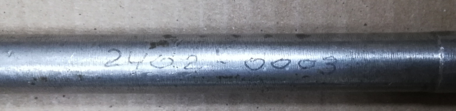 Протяжка шлицевая 2402-0003 Ф 20 мм зуб 4 мм z 6 L 745 мм