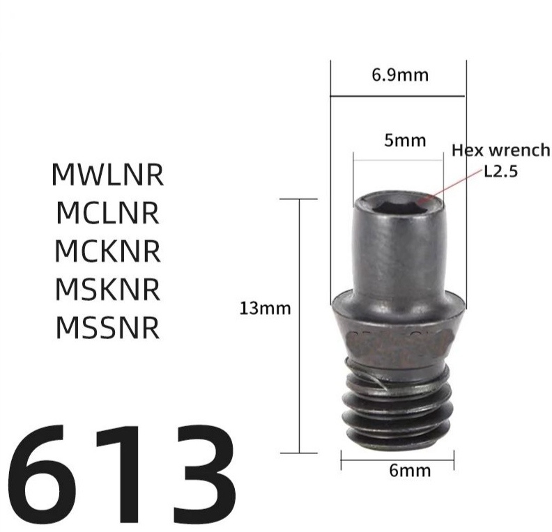 Винт  613 MWLNR 08, MCLNR 12,  MCKNR 12, MSSNR 12 державки для крепления пластины CTM