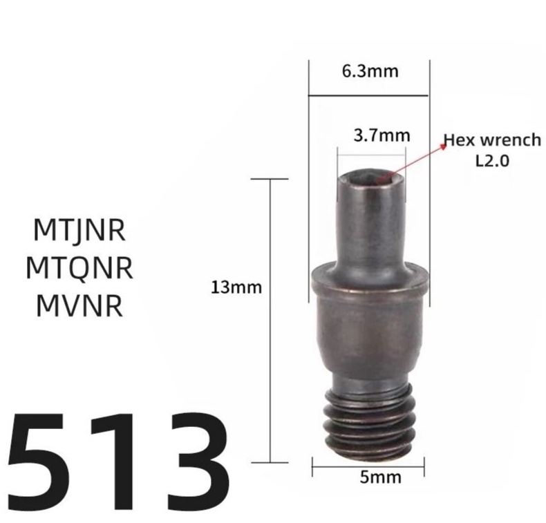 Винт  513 MTJNR 16, MTQNR , MVJNR 16 ctm державки для крепления пластины