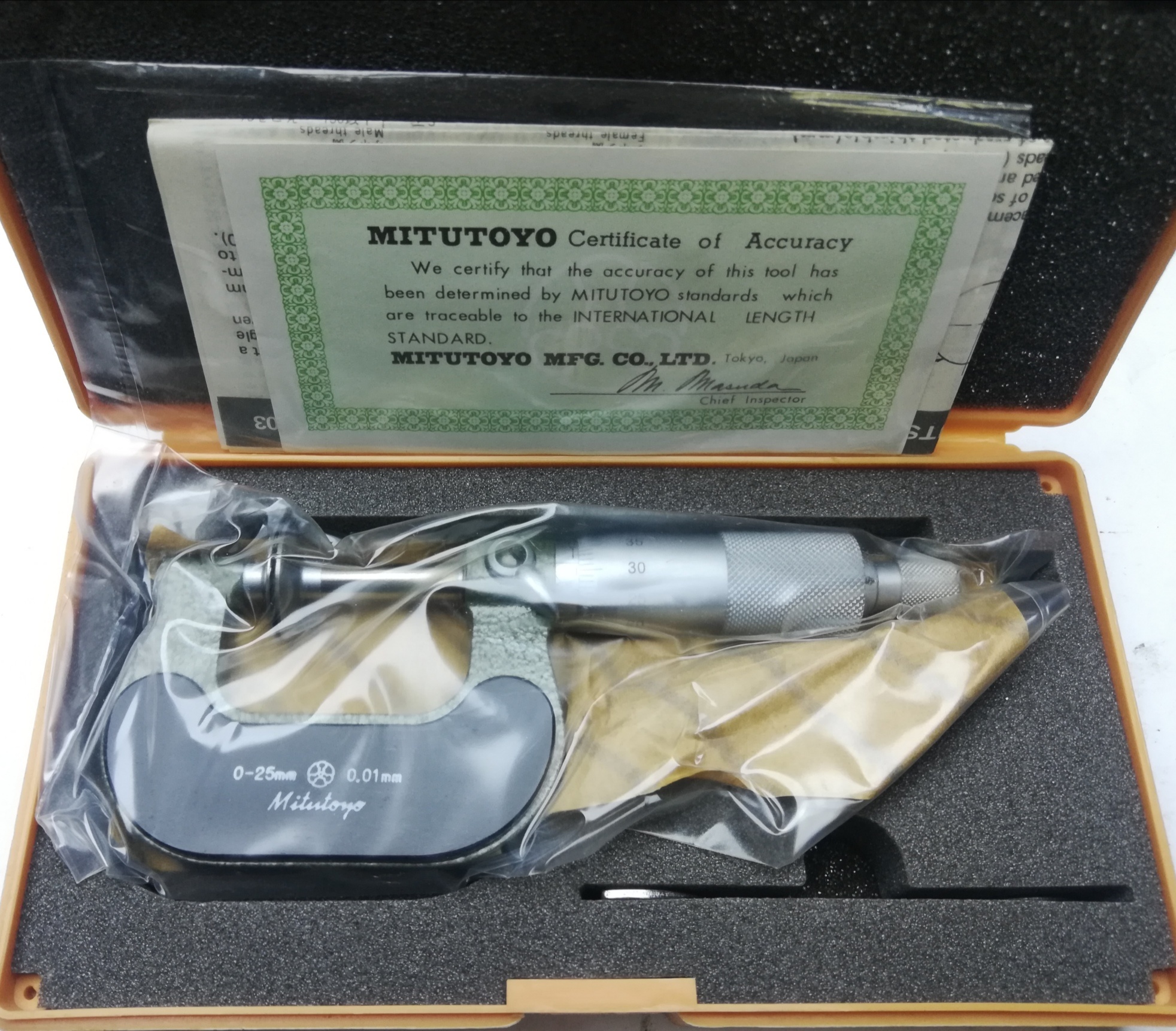 Микрометр Зубомерный  МЗ-25  0-25мм (0,01) Japan 123-101