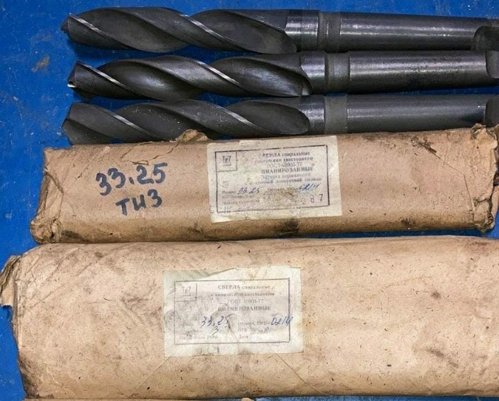 Сверло d 33,25 к/х р6м5