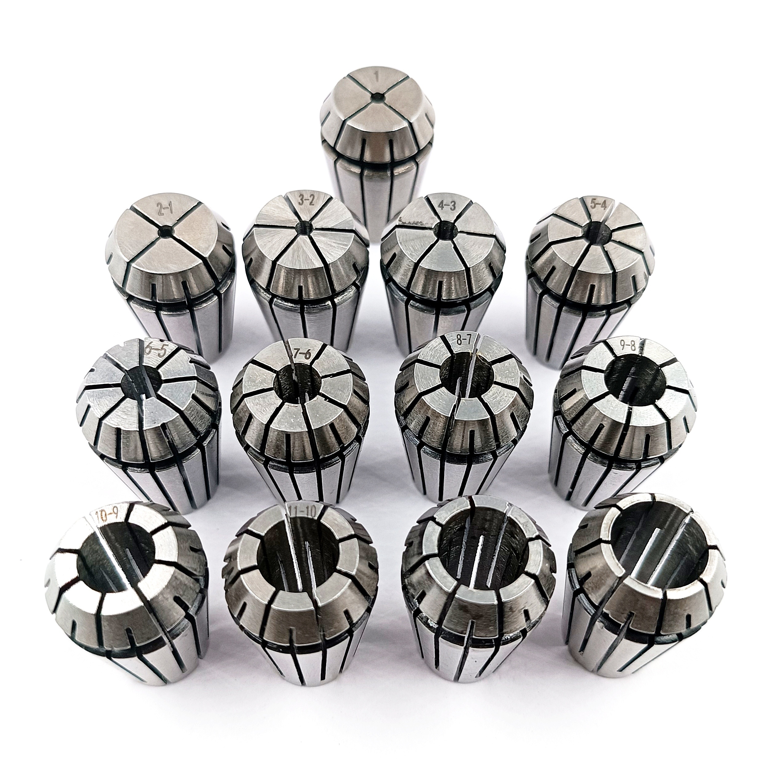 Цанги ER 20 комплект (d 1,d 2, d 3 , d 4 , d 5 , d 6  ,d 7, d 8 ,d 9 d 10, d 11, d 12,d 13. )