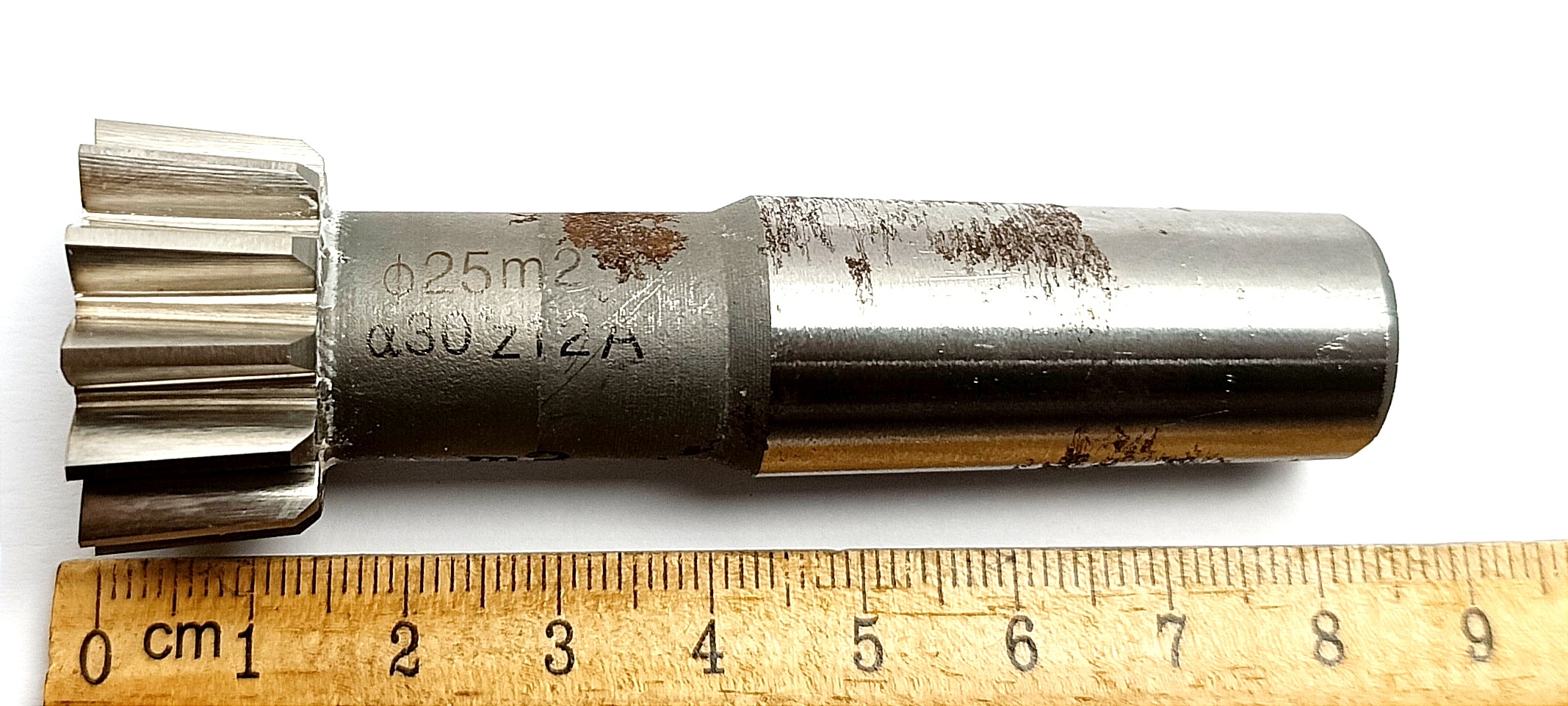 Долбяк хвостовой  m2,0 30° Ø25 z=12 HSS