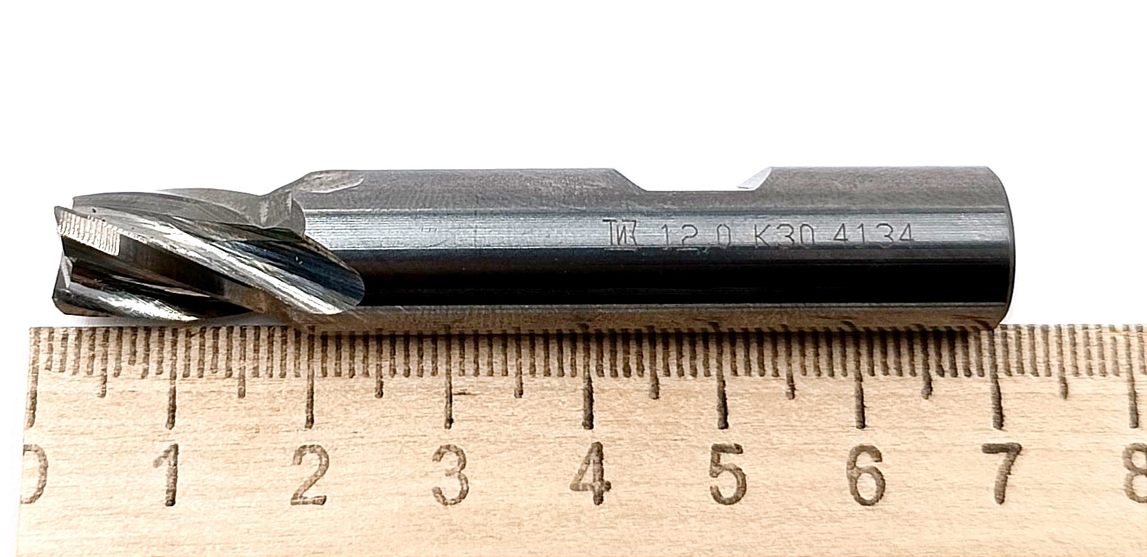 Фреза концевая  d9,6 z=4 твердосплавная без покрытия ц/х (К10 4134) (переточенная)