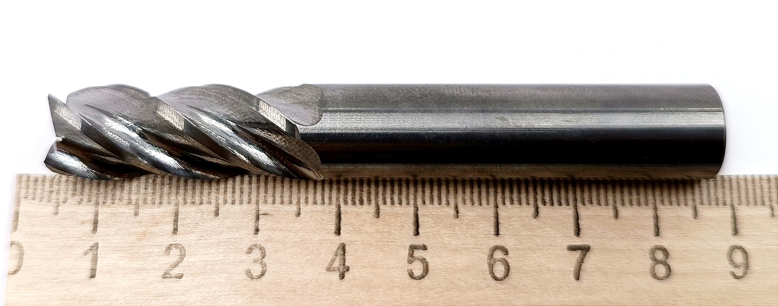 Фреза концевая d12,0 z=4 твердосплавная ц/х без покрытия L=81 (скол)