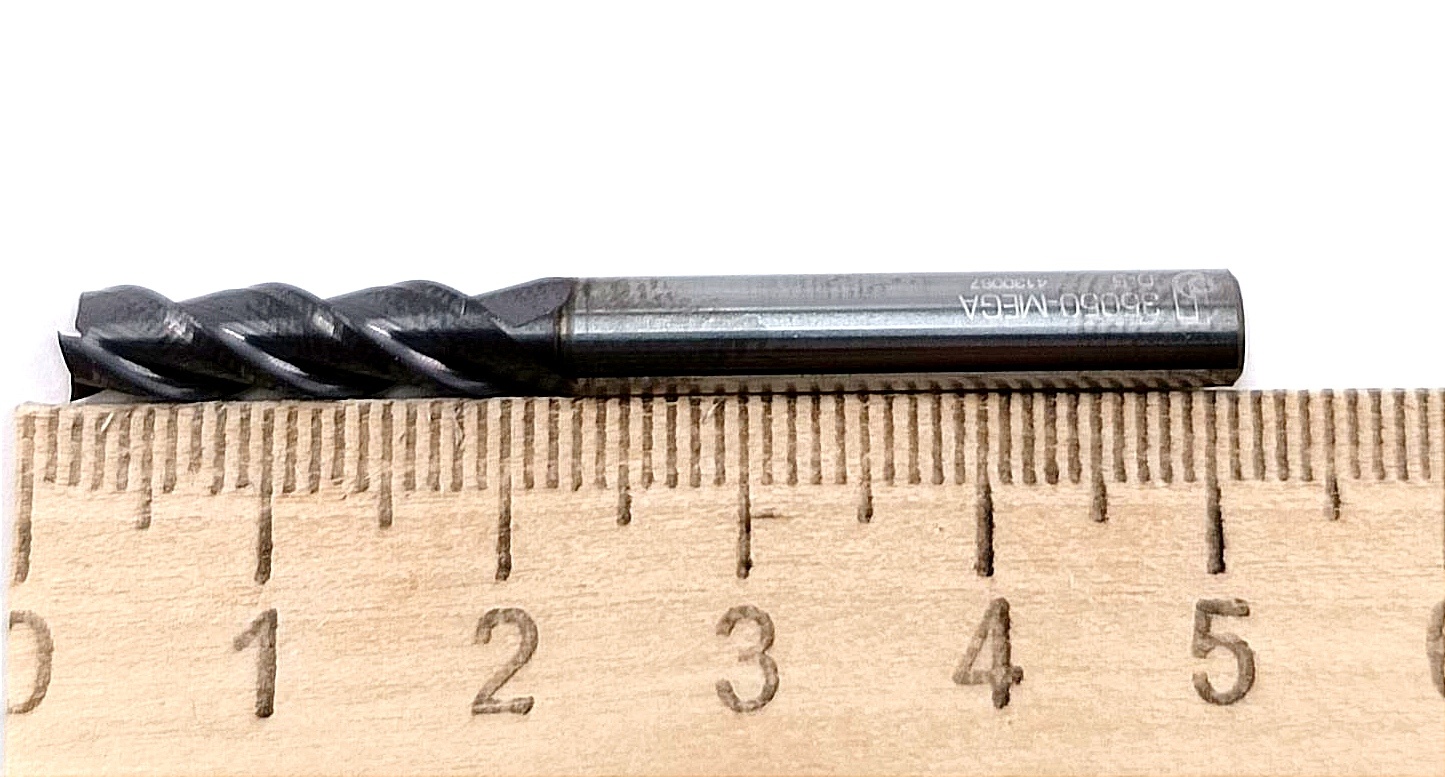 Фреза концевая  d5,0 z=3 твердосплавная с покрытием ц/х (35050-MEGA Ø5х16х50 EDP 09084)