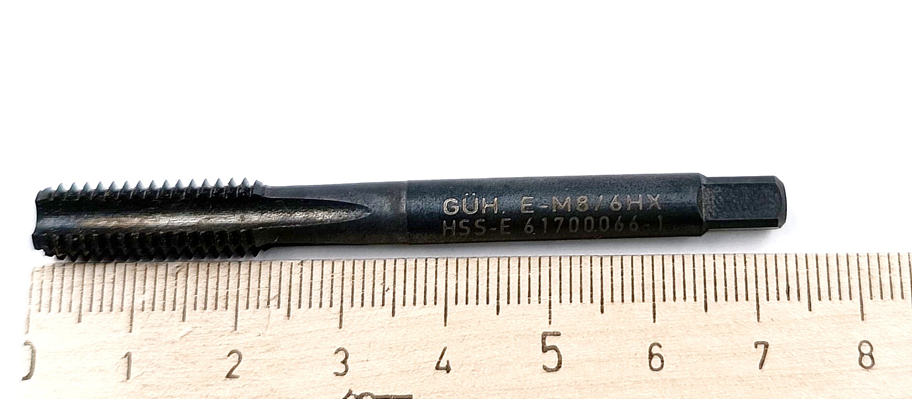 Метчик  М8х1,25 6HX HSS-E прямой (POT)