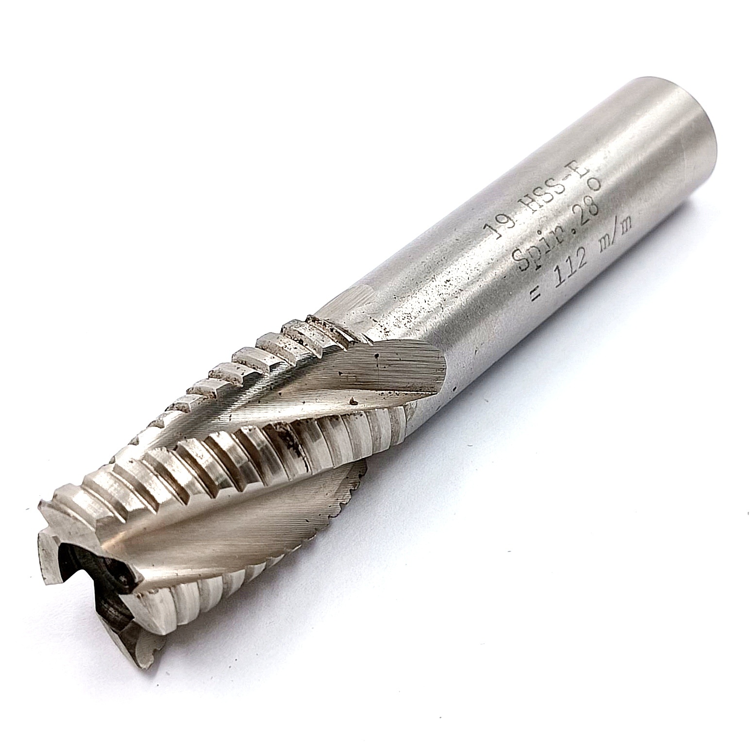 Фреза концевая d19х32 Spir.28°=112m/m HSS-E z=4 черновая ц/х