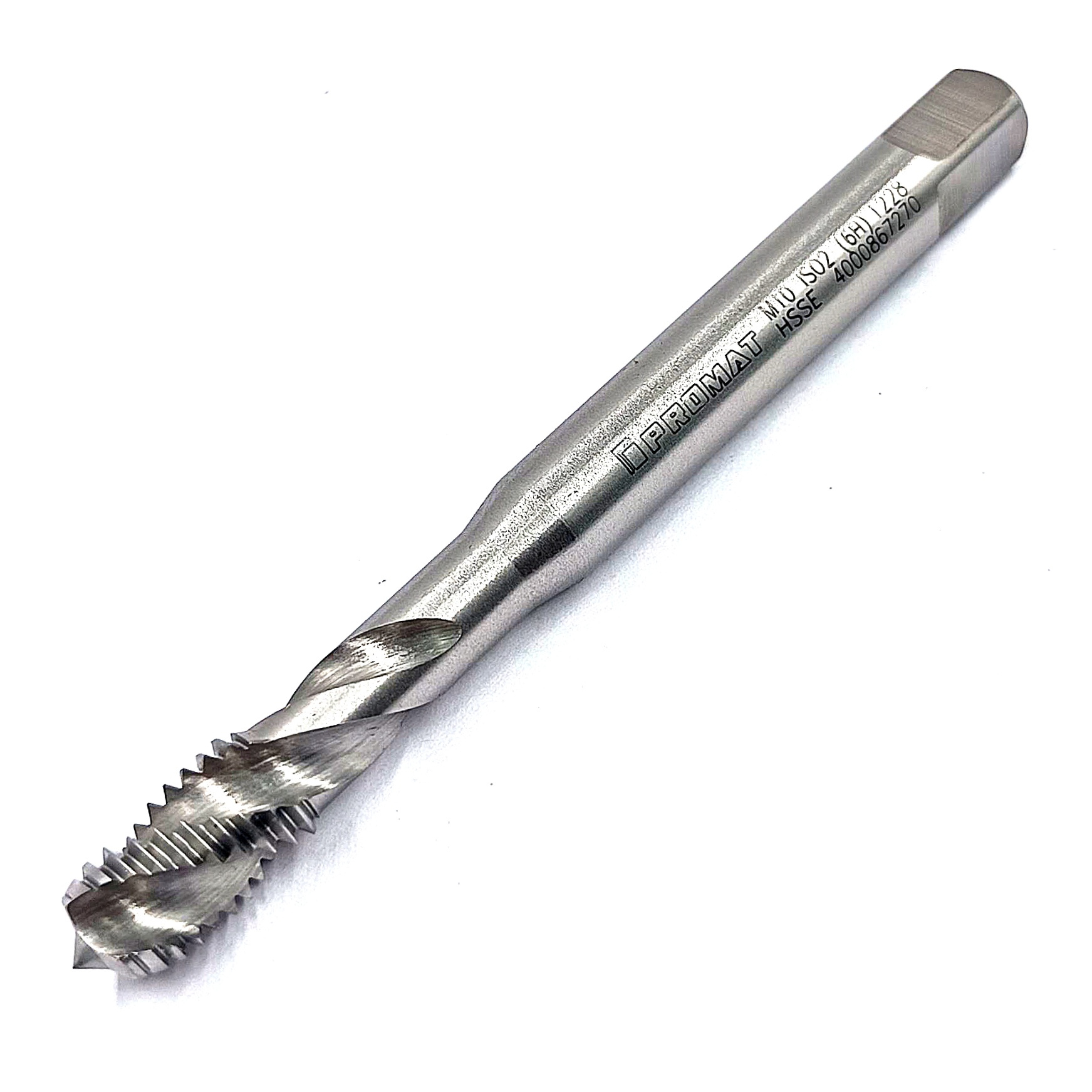 Метчик М10х1,5 ISO2(6H) HSS-E винтовой (SFT) DIN 371/C