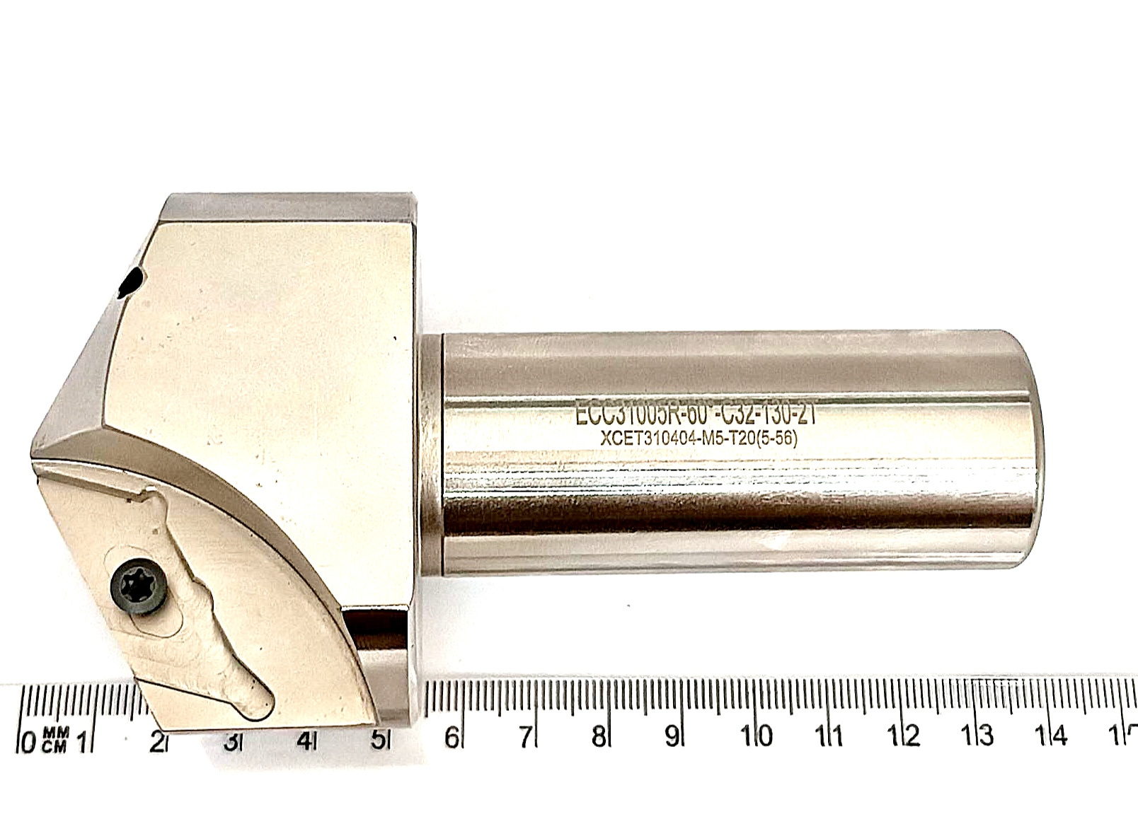 Фреза корпусная концевая (фасочная, зенковка 60°) с мех.креплением (ECC31005R-60°-C32-130-2T)