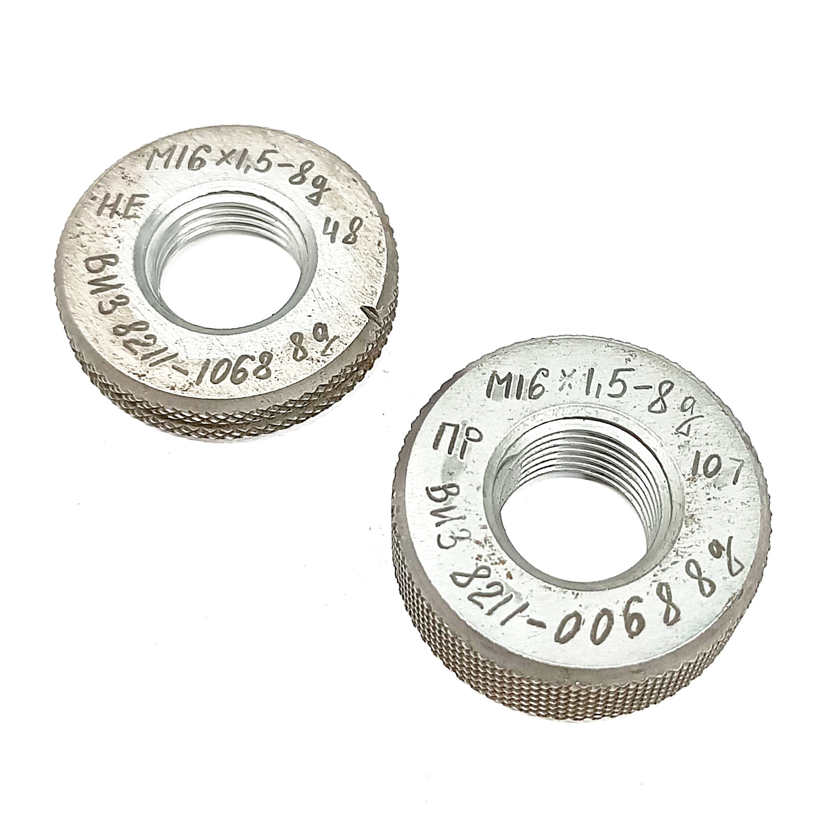 Калибр-кольцо резьбовое М16х1,5 (ПР 8g НЕ 8g) (8211-0068/8211-1068)