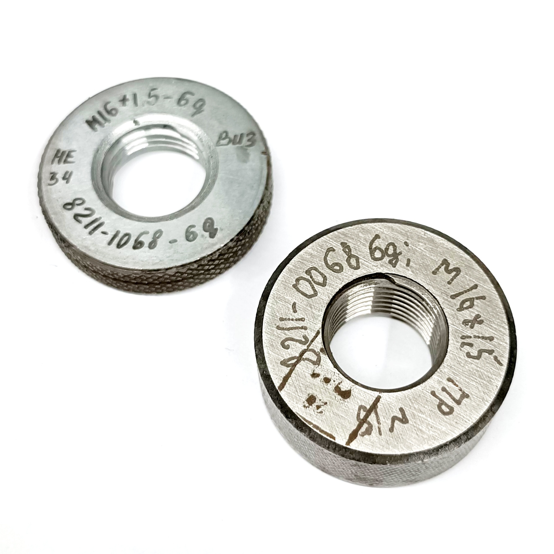 Калибр-кольцо резьбовое М16х1,5 (ПР 6g НЕ 6g) (8211-0068/8211-1068)