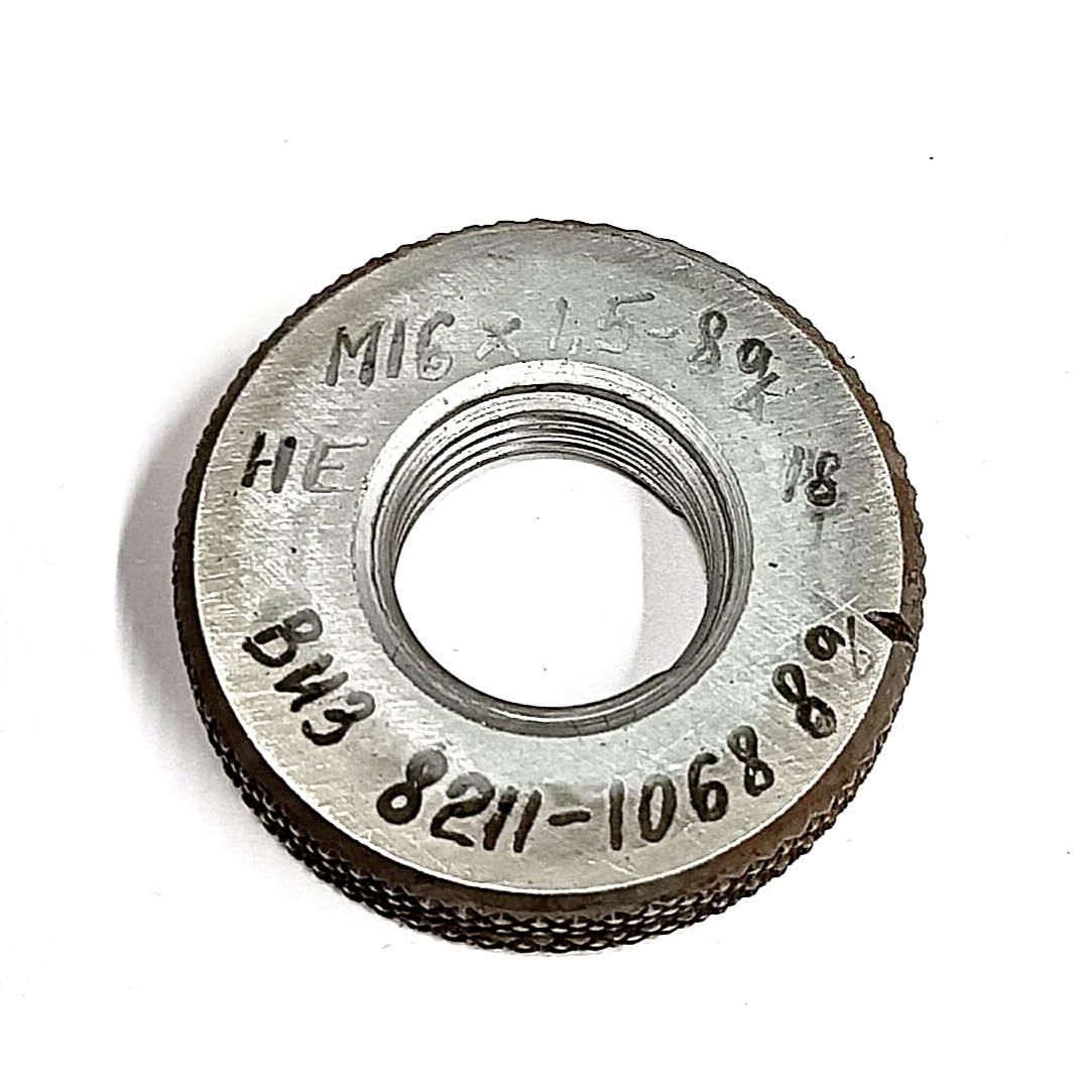 Калибр-кольцо резьбовое М16х1,5 (НЕ 8g) (8211-1068)