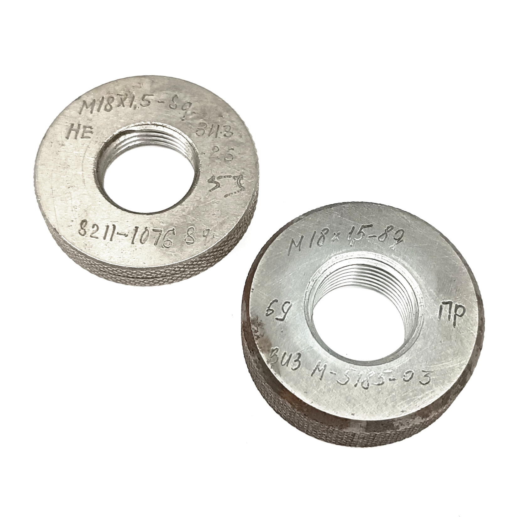 Калибр-кольцо резьбовое М18х1,5 (ПР 8g НЕ 8g) (М-5185-03/8211-1076)