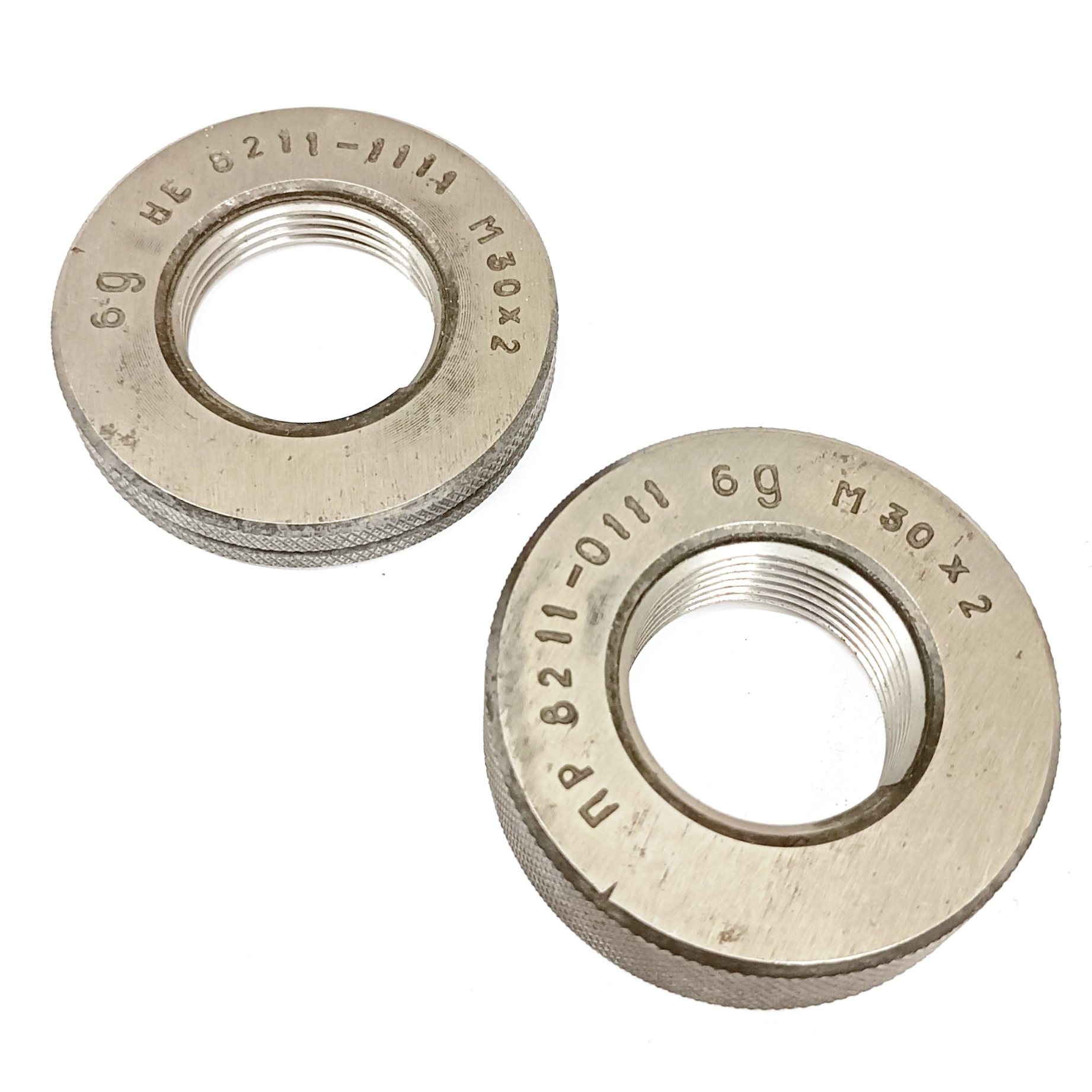 Калибр-кольцо резьбовое М30х2 (ПР 6g НЕ 6g) (8211-0111/8211-1111)