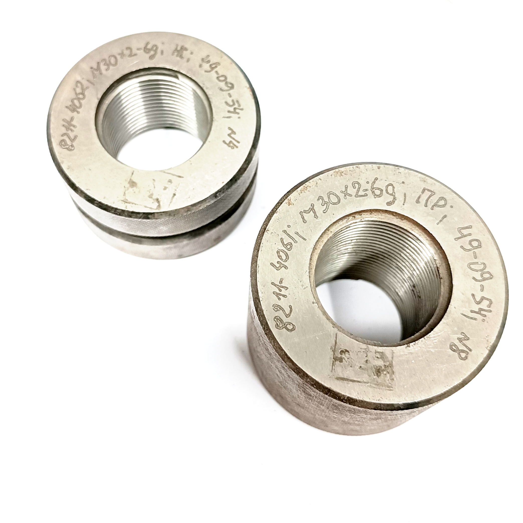 Калибр-кольцо резьбовое М30х2 (ПР 6g НЕ 6g) (8211-4061/8211-4062) (50/35мм)