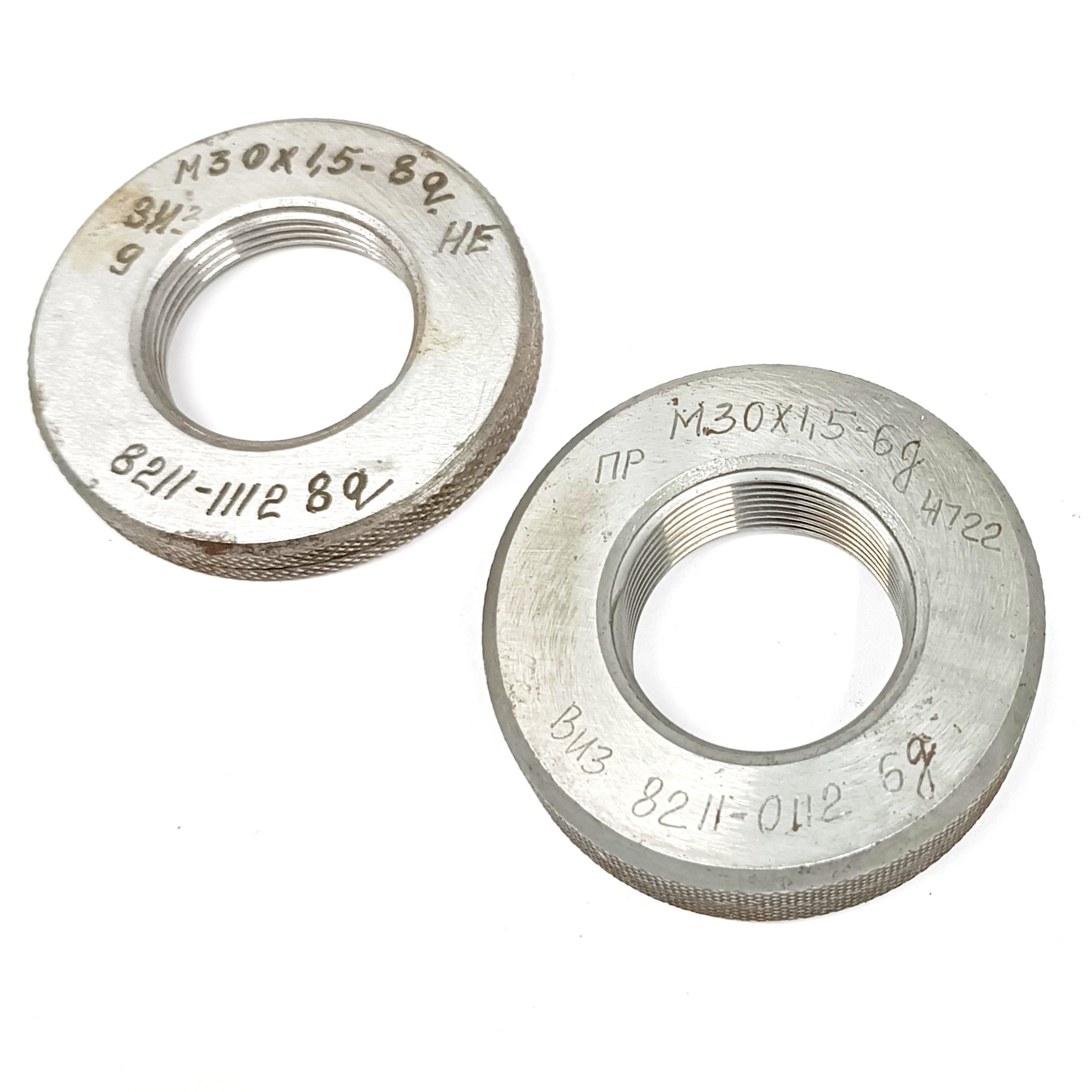 Калибр-кольцо резьбовое М30х1,5 (ПР 6g НЕ 8g) (8211-0112/8211-1112)