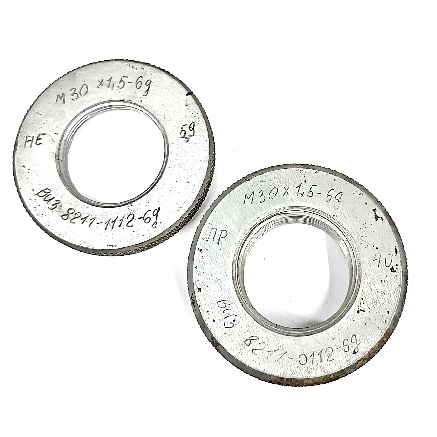 Калибр-кольцо резьбовое М30х1,5 (ПР 6g НЕ 6g) (8211-0112/8211-1112)
