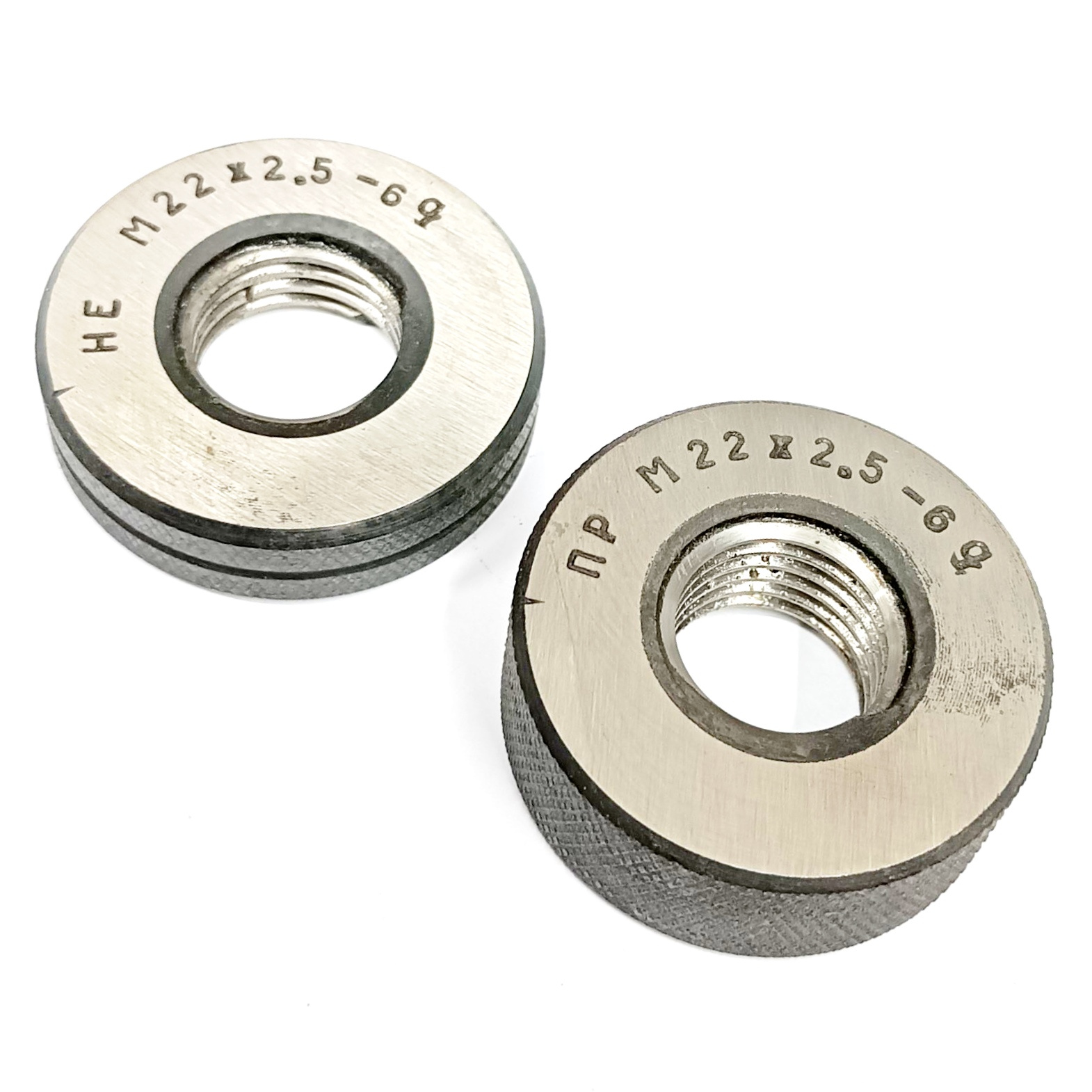 Калибр-кольцо резьбовое М22х2,5 (ПР 6g НЕ 6g) (8211-0086/8211-1086)