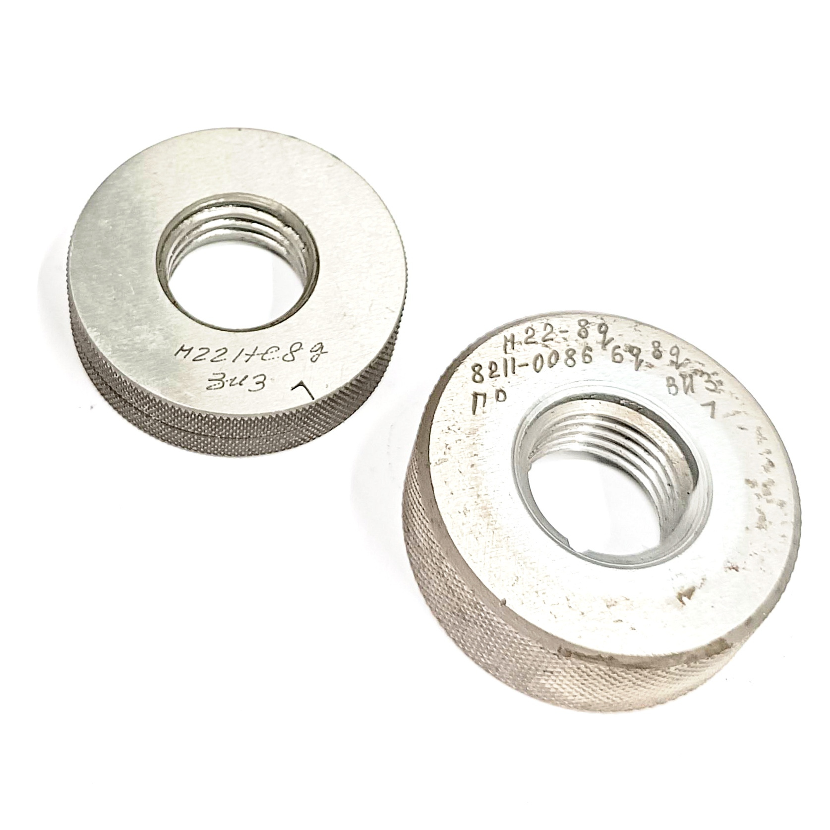 Калибр-кольцо резьбовое М22х2,5 (ПР 6g 8g НЕ 8g) (8211-0086/8211-1086)