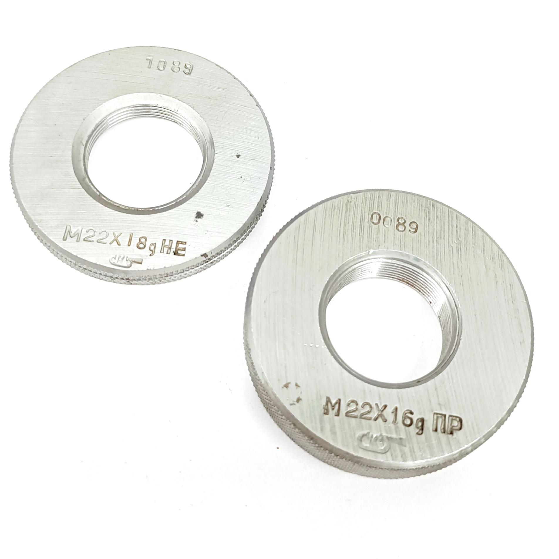 Калибр-кольцо резьбовое М22х1 (ПР 6g НЕ 8g) (8211-0089/8211-1089)