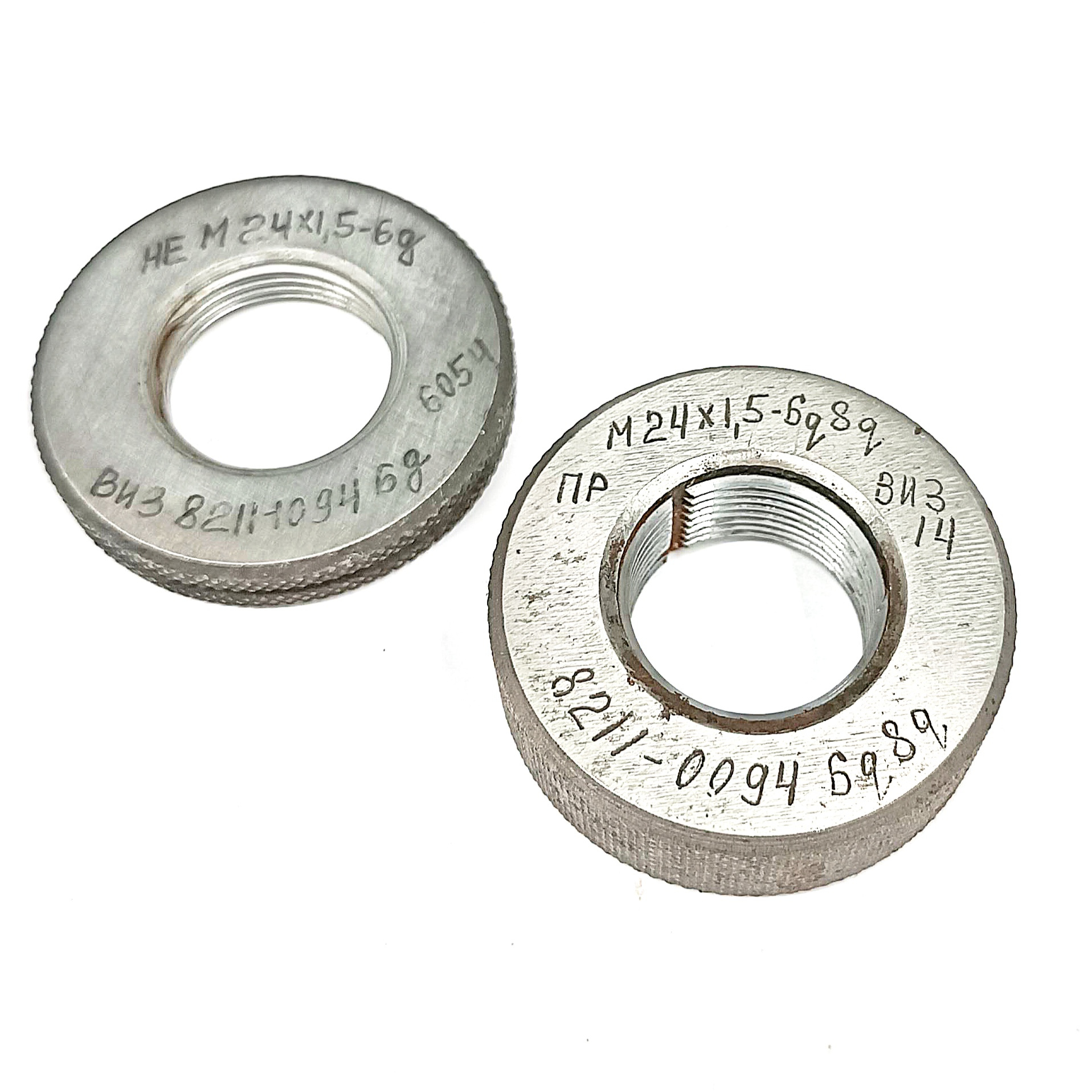 Калибр-кольцо резьбовое М24х1,5 (ПР 6g 8g НЕ 6g) (8211-0094/8211-1094)