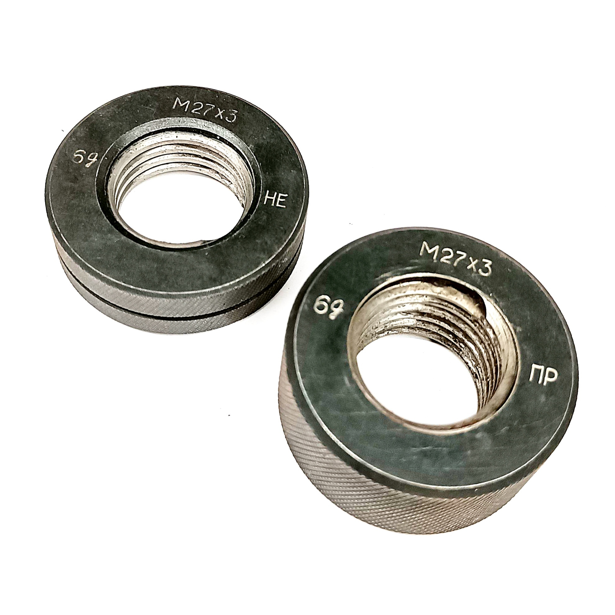 Калибр-кольцо резьбовое М27х3 (ПР 6g НЕ 6g) (8211-0101/8211-1101)