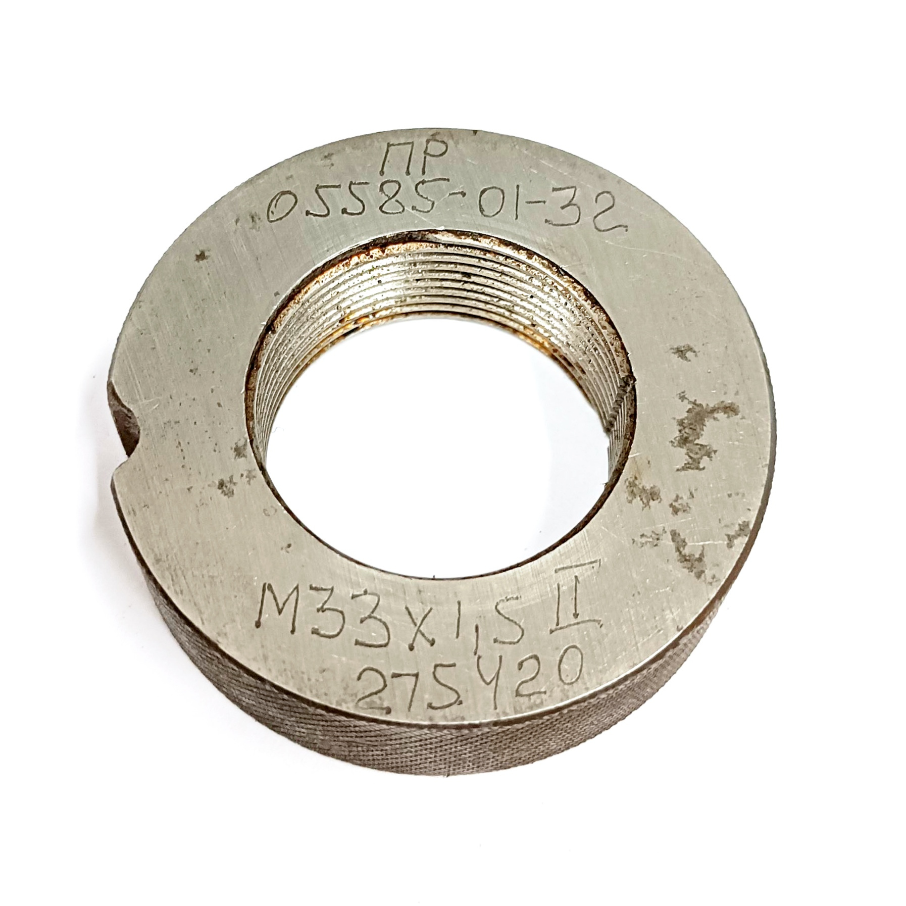 Калибр-кольцо резьбовое М33х1,5 (ПР КЛ2) (05585-01-32)