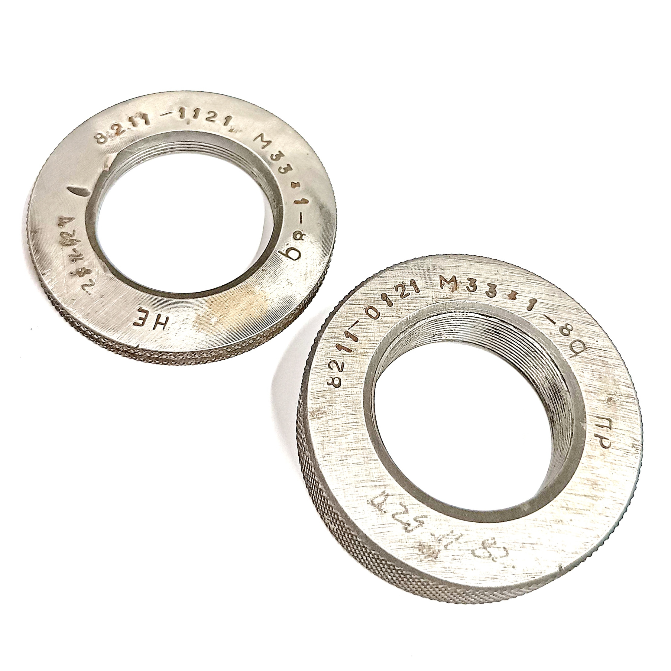 Калибр-кольцо резьбовое М33х1 (ПР 8g НЕ 8g) (8211-0121/8211-1121)