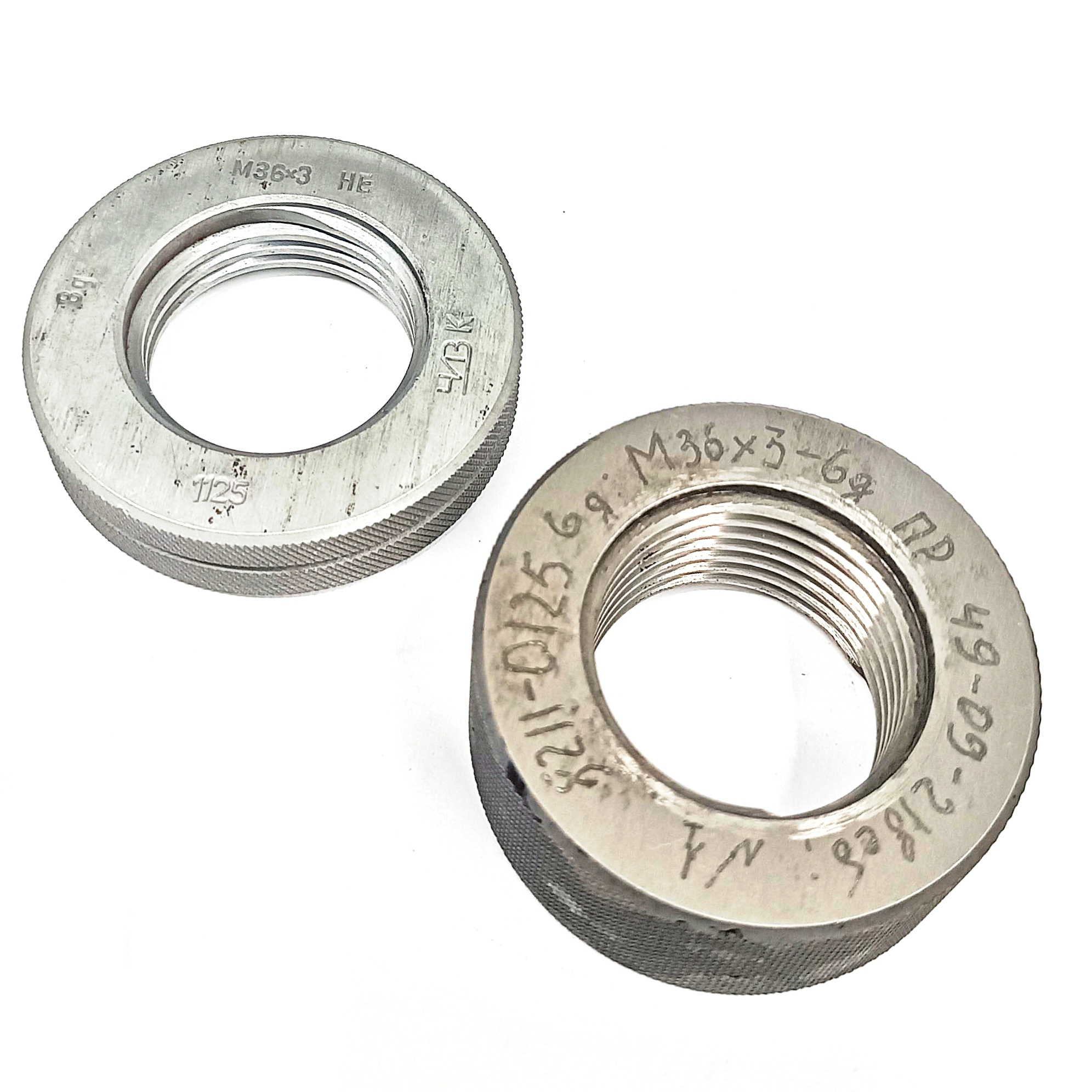 Калибр-кольцо резьбовое М36х3 (ПР 6g НЕ 8g) (8211-0125/8211-1125)