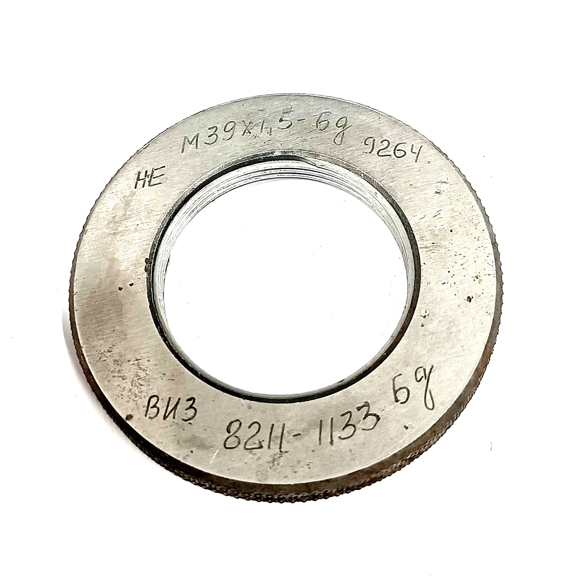 Калибр-кольцо резьбовое М39х1,5 (НЕ 6g) (8211-1124)